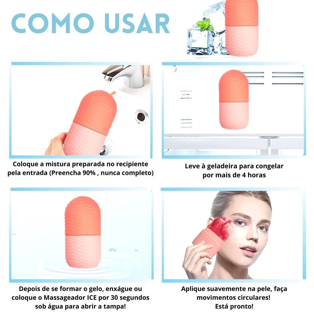 Rolo Facial de Gelo